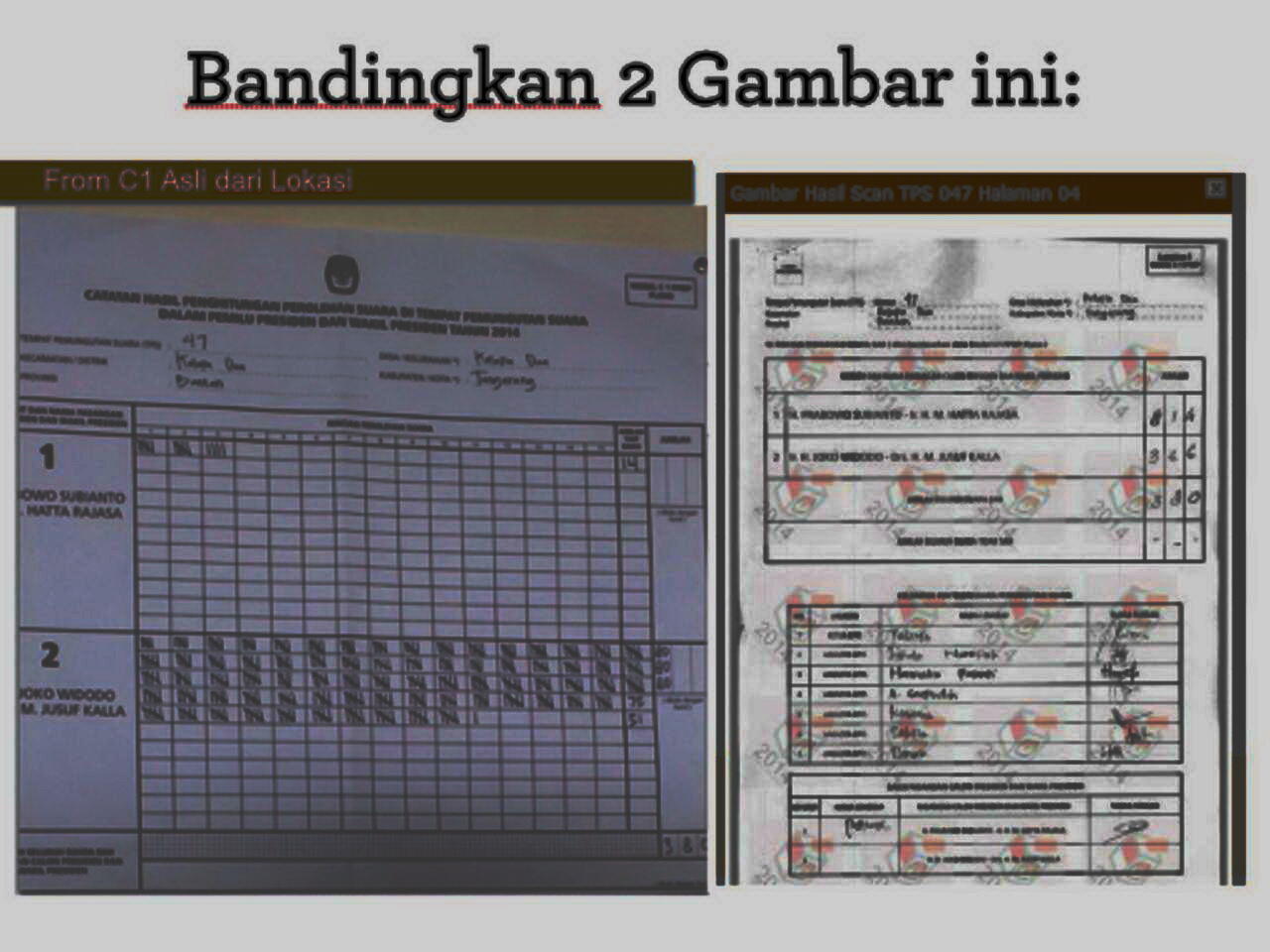 INI GAMBAR ASLI TPS 47 RAWASARI, KELAPA DUA YG DIMANIPULASI PRAHARA JADI 814