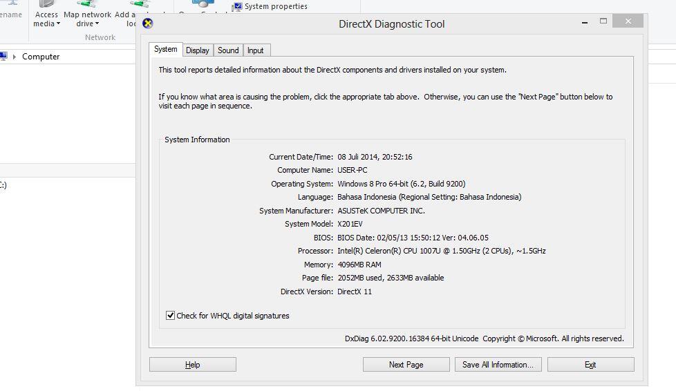 ASK laptop ane pes 2014 kok ngelek