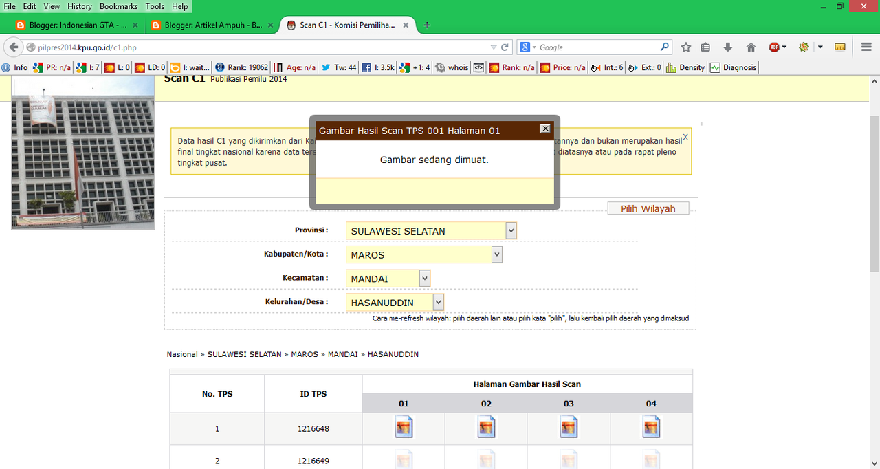 Ayoooo..!! kita awasi Real Count Pilpres 2014 di KPU