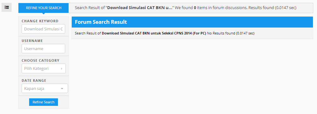  Download  Simulasi  CAT  BKN untuk  Seleksi CPNS  2014 For PC  