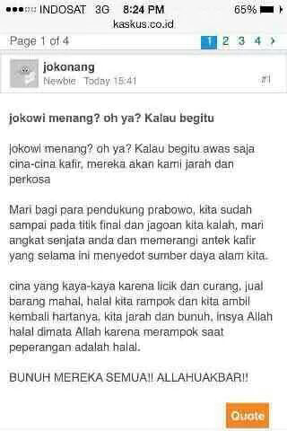 hanya satu kata untuk orang ini.. BODOH