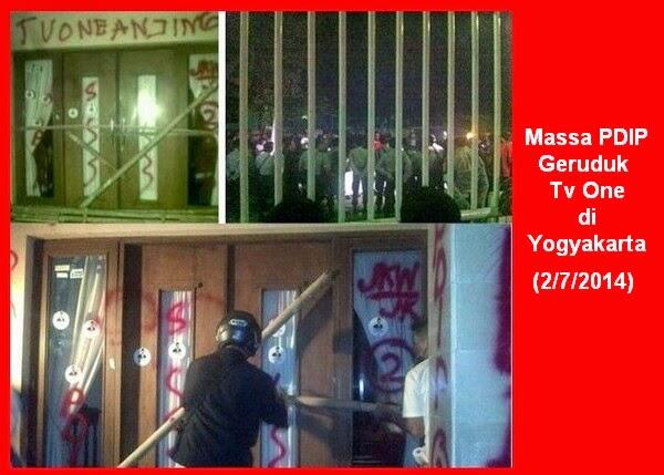 Pendukung Jokowi Anarkis, Beda Quick Count Kantor JSI Dimolotov &#91;EDAN!&#93;