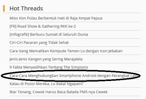 Konektivitas Smartphone Android dengan Perangkat lain