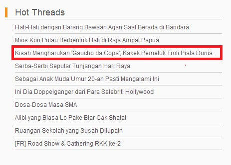 Kisah Mengharukan 'Gaucho da Copa', Kakek Sedih Pemeluk Trofi Piala Dunia