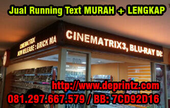 081297667579 - Jual Running Text LED Display Murah Surabaya DEPRINTZ