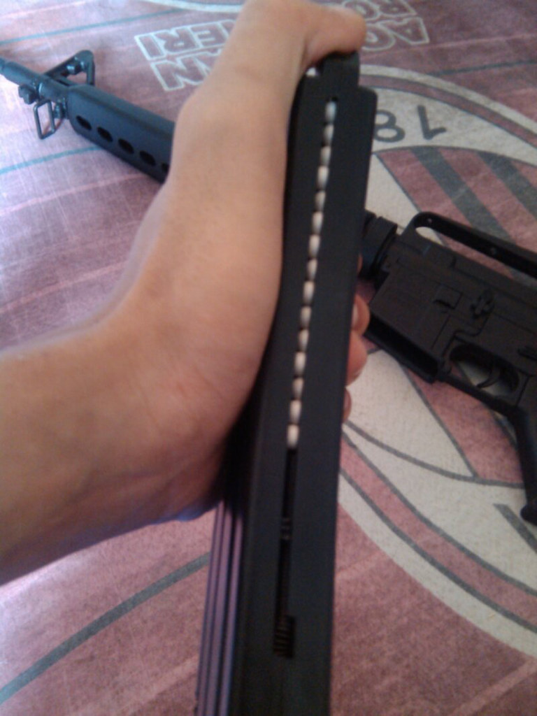 airsoft gun spring M-16 well skala 1:1 upgrade