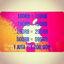 Jual Itunes Gift Card Indo dan US