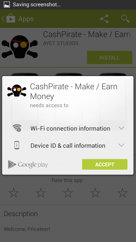 &#91;cashpirate&#93; Penghasilan $2,50/Hari Dari Android + RCB 50%