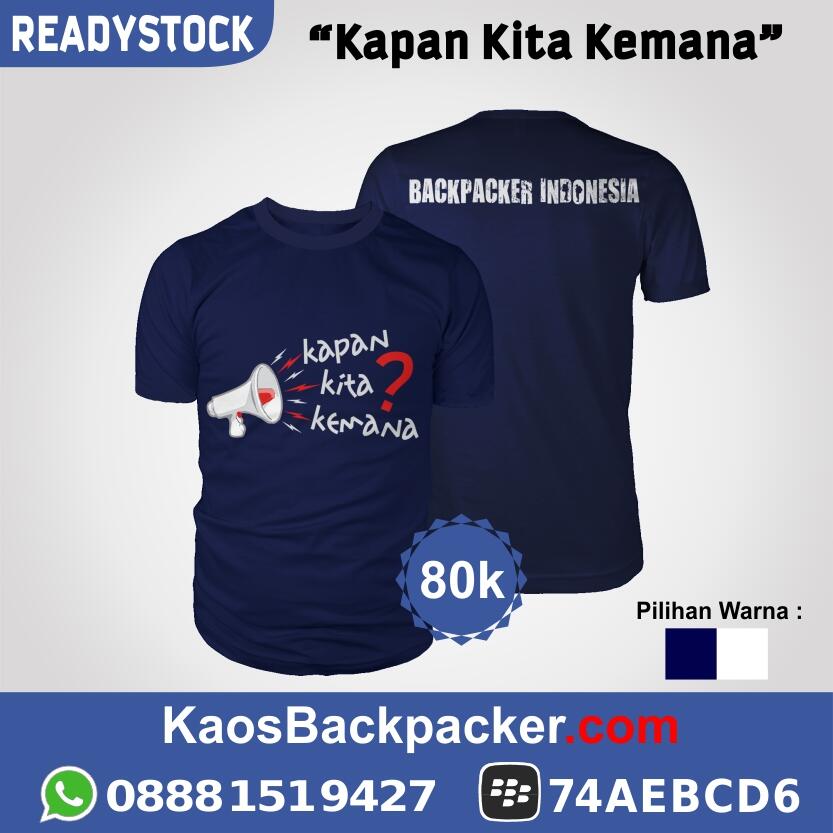 Kaos Backpacker / Travelling | Fresh & New Design