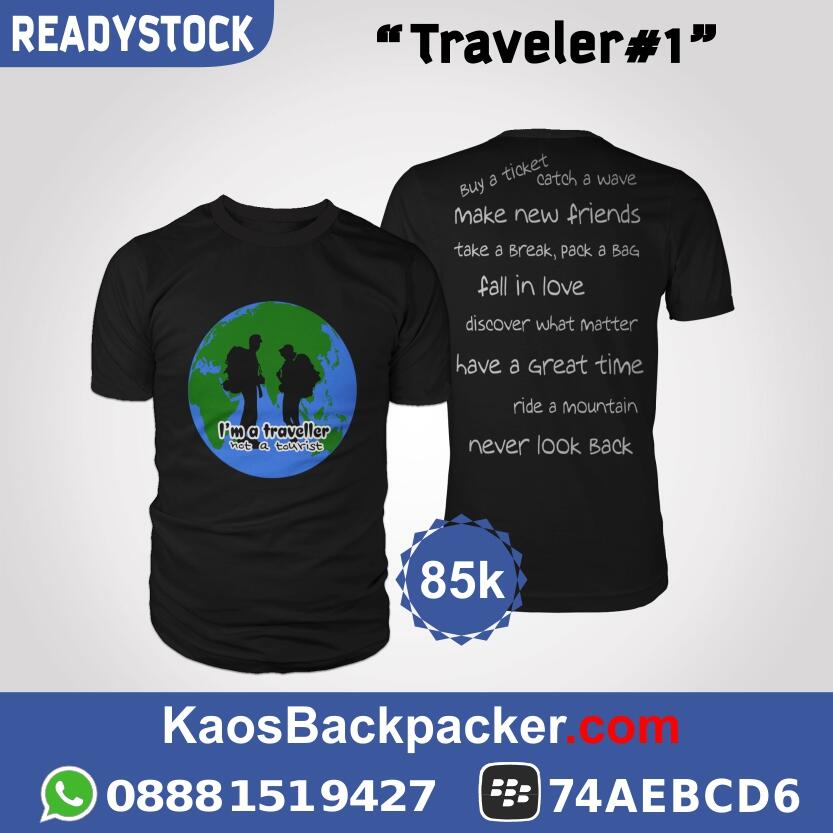 Kaos Backpacker / Travelling | Fresh & New Design