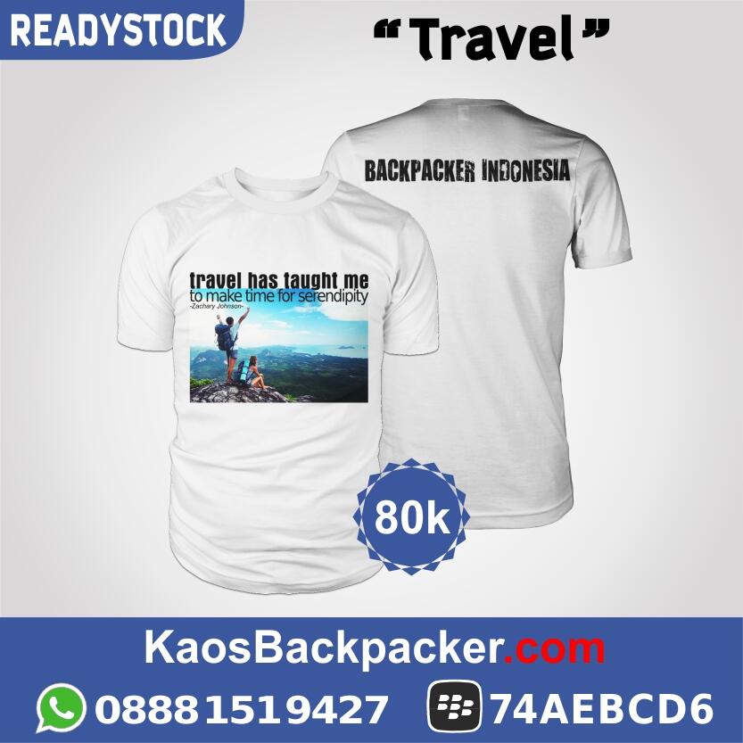 Kaos Backpacker / Travelling | Fresh & New Design