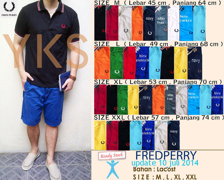 POLO - GIRODANO - FREDPERRY cowok cewek lengkap termurah reseller welcome gannnnnnnnn