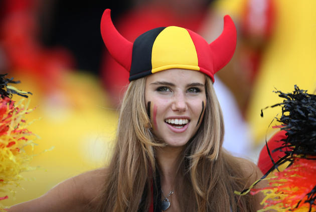 Foto-foto Suporter Belgia yang Kini Jadi Model