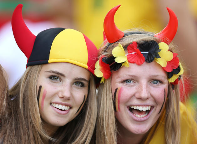 Foto-foto Suporter Belgia yang Kini Jadi Model