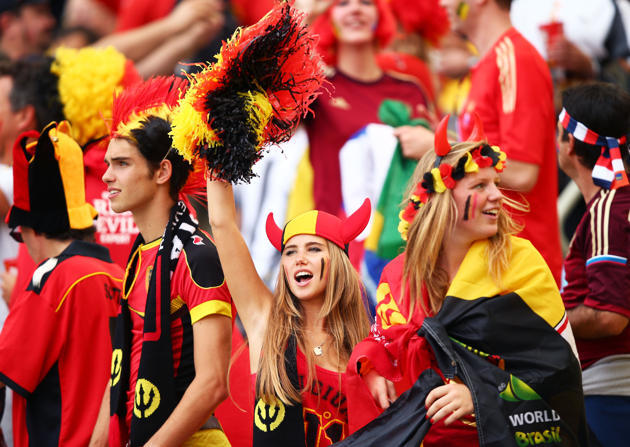 Foto-foto Suporter Belgia yang Kini Jadi Model