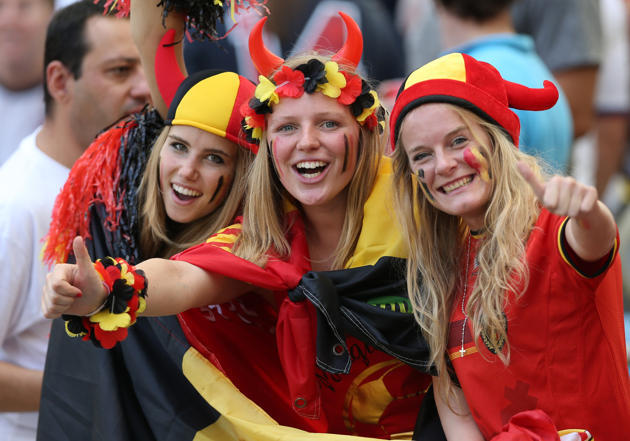 Foto-foto Suporter Belgia yang Kini Jadi Model