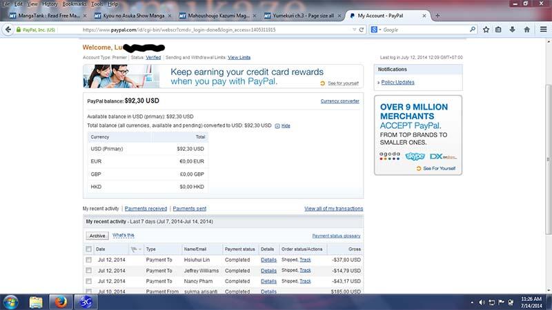 paypal murah, khusus borongan 1$ = 11.000 | bisa rekber