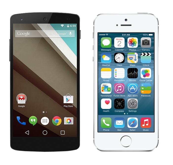 iOS 8 vs Android L , Adu Fitur dan desain ala Apple vs Google