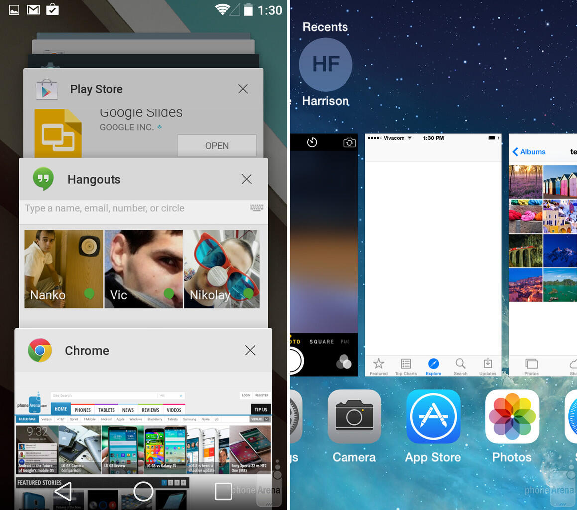 iOS 8 vs Android L , Adu Fitur dan desain ala Apple vs Google