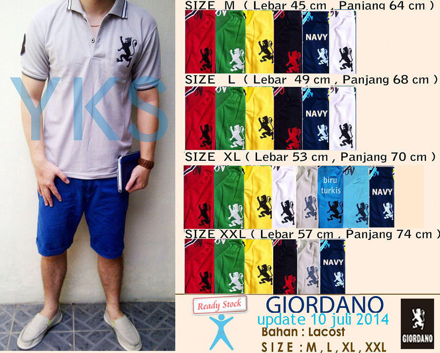 POLO - GIRODANO - FREDPERRY cowok cewek lengkap termurah reseller welcome gannnnnnnnn