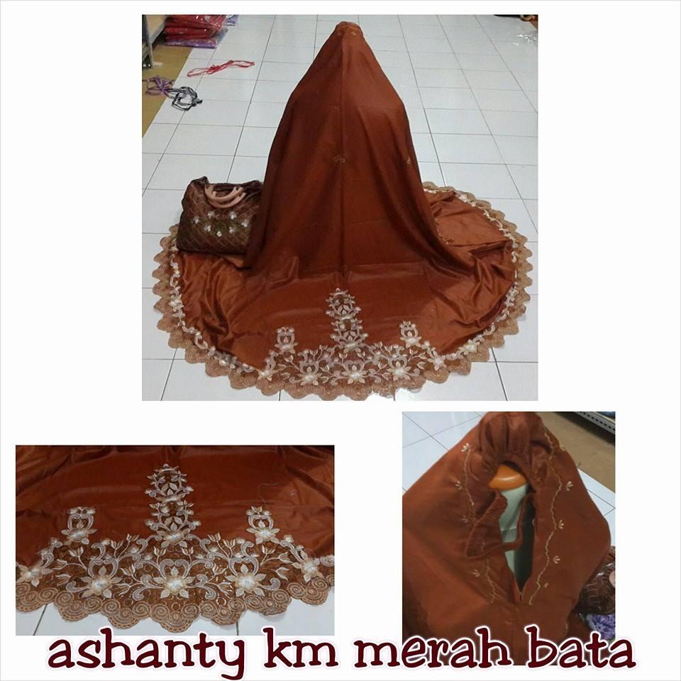 Mukena Katun Minyak Ashanty Bordir Punggung