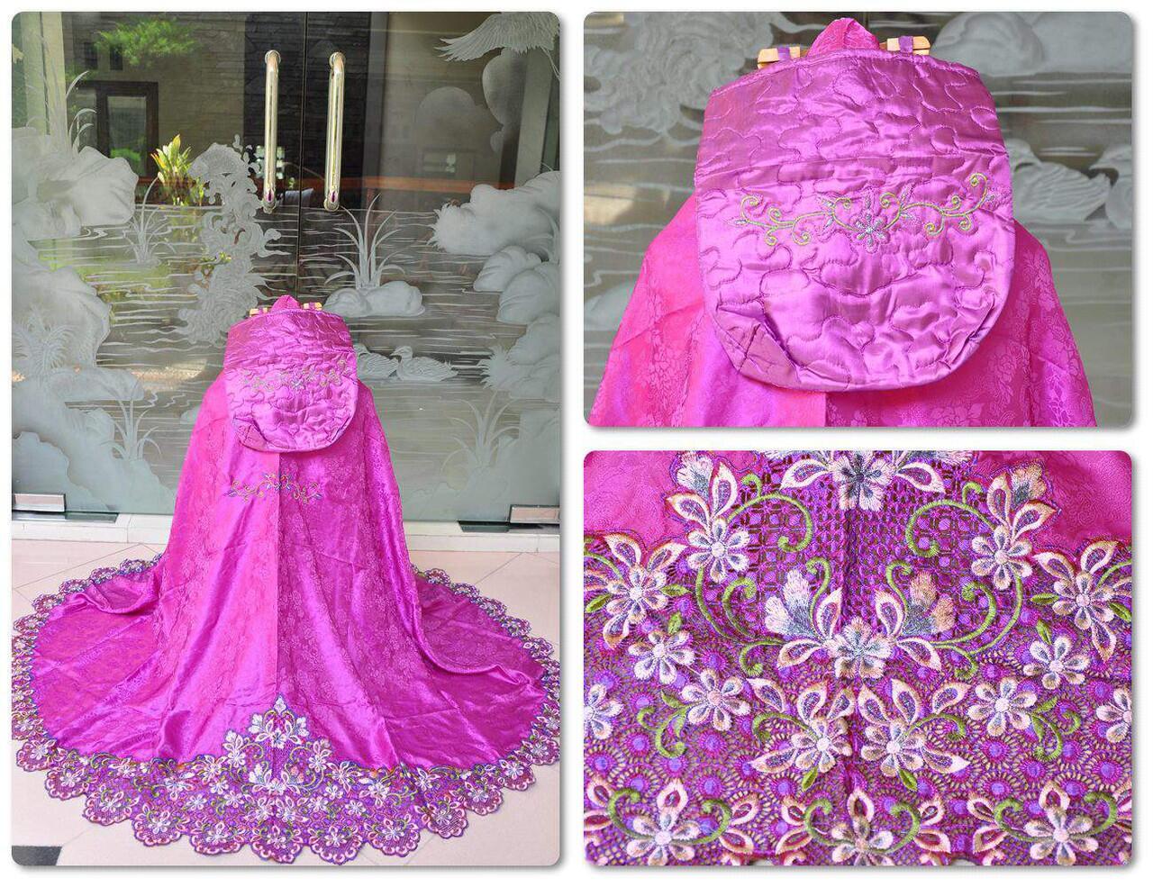 Mukena Dewasa Semi Sutra Bordir Keliling