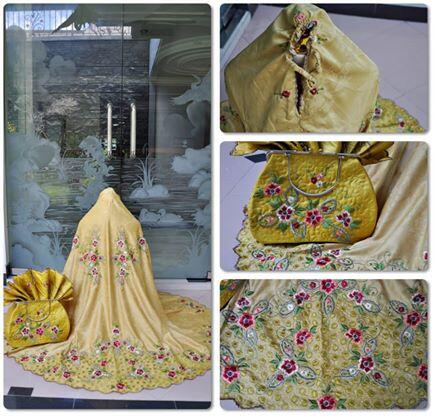 Mukena Dewasa Semi Sutra Bordir Keliling