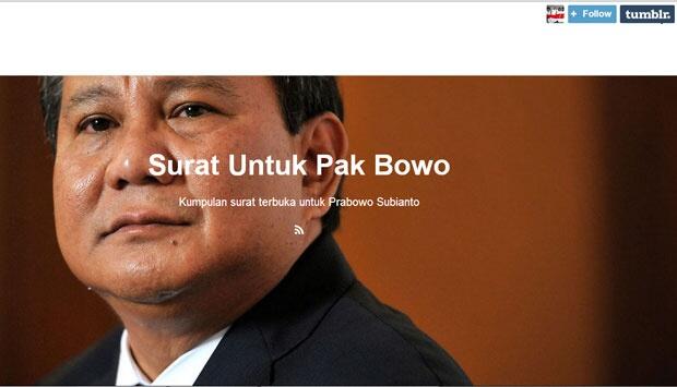 Giliran Prabowo Dikirimi 'Surat Cinta'