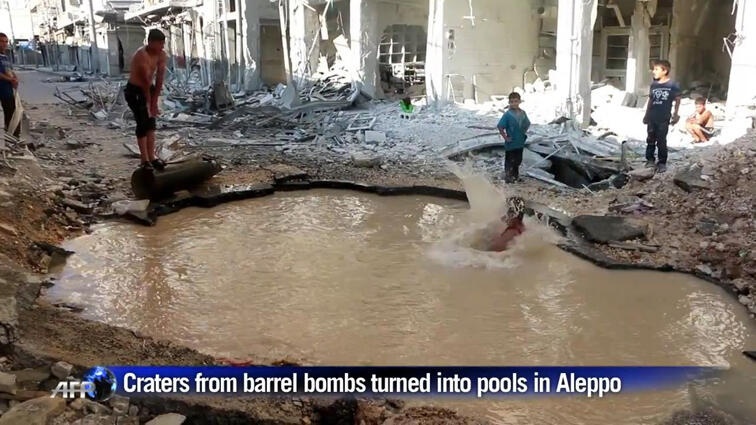 Cara kreatif anak-anak syria di tengah reruntuhan perang.