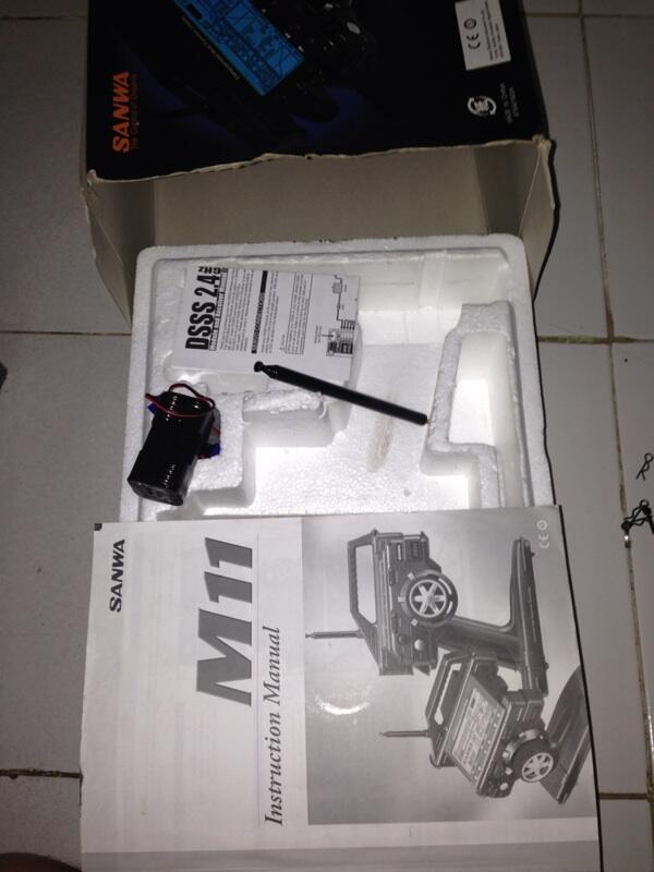 Remote rc Sanwa M11, barang simpenan