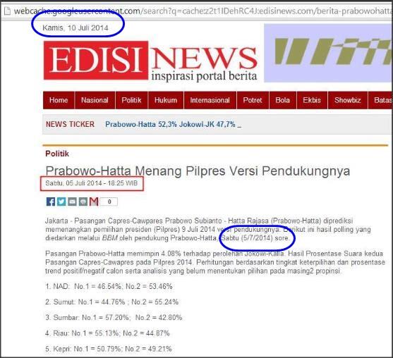 Menanggapi Tentang Yang menuduh Timses Jokowi Mengubrak Abrik Realcount dari PKS