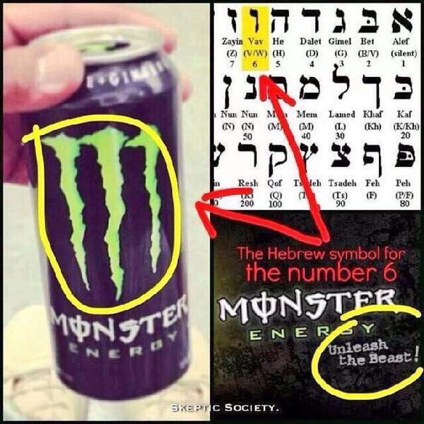 MONSTER ENERGY TERNYATA MENGANDUM SIMBOL SETAN
