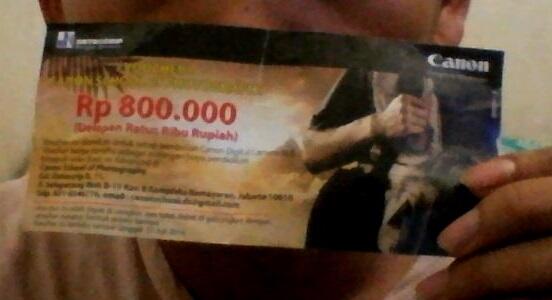 voucher canon school of photography Senilai 800ribu