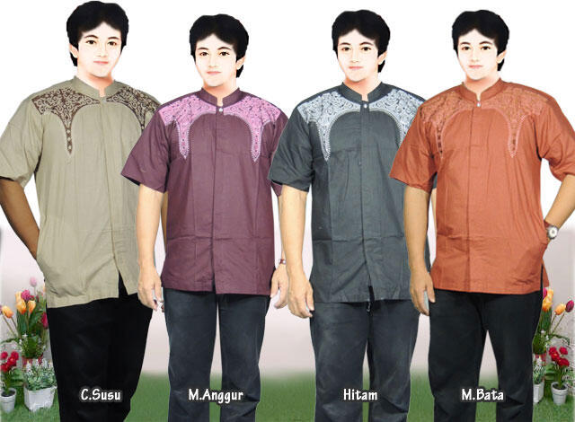 BAJU KOKO MUSLIM LENGAN PENDEK, DESAIN CIAMIK,KUALITAS BAIK