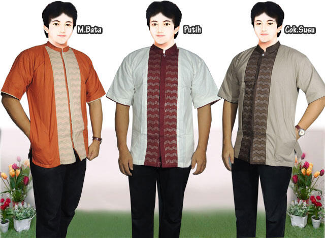 BAJU KOKO MUSLIM LENGAN PENDEK, DESAIN CIAMIK,KUALITAS BAIK