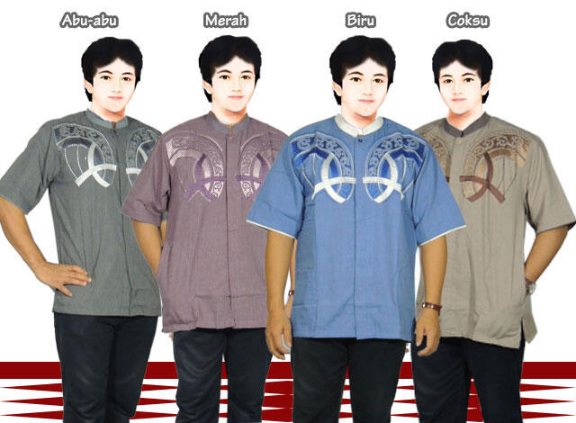 BAJU KOKO MUSLIM LENGAN PENDEK, DESAIN CIAMIK,KUALITAS BAIK