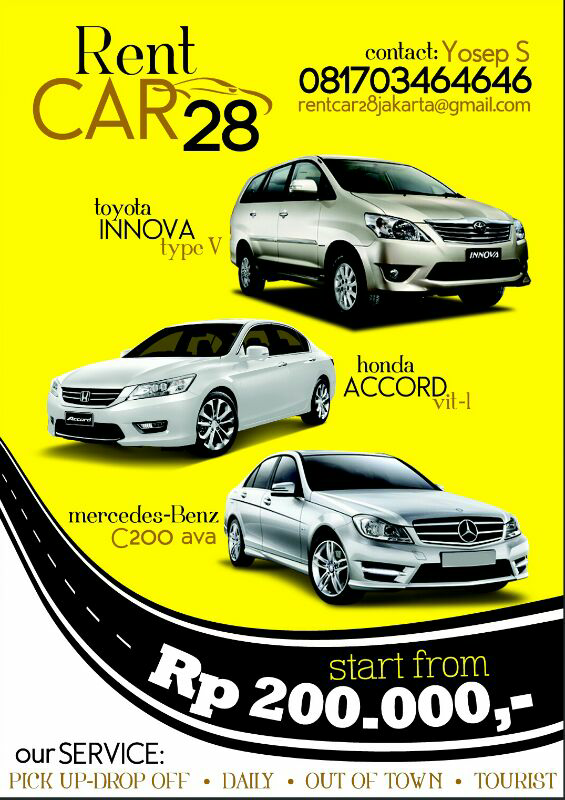 RENTAL SEWA MOBIL DGN SUPIR - MPV & SEDAN - JAKARTA JABODETABEK - HARGA TERJANGKAU