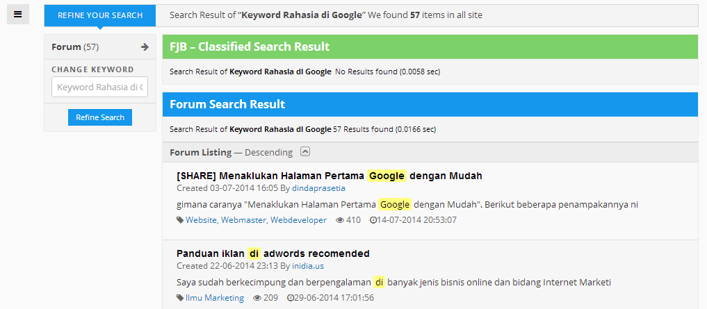 Keyword unik Rahasia di Google
