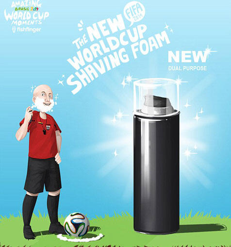 Ilustrasi Komik Jenaka Momen-momen Menarik Piala Dunia 2014