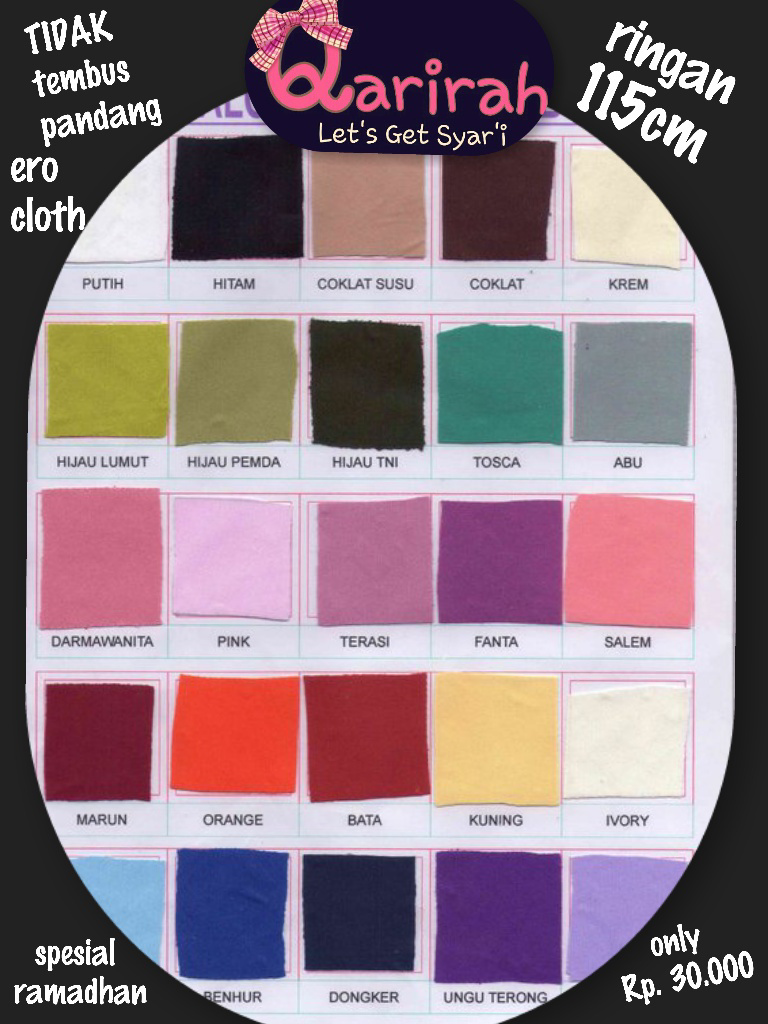 Qarirah hijab / kerudung / jilbab syar'i
