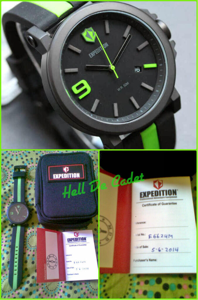 Jam Tangan Expedition Rubber Strap E6624M