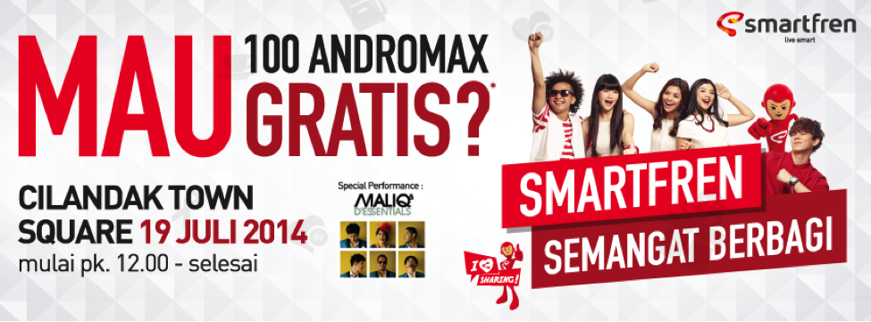 Mau Kebagian 100 Smartfren Andromax Gratis?Yuk Masuk DImari