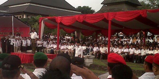Batal dihadiri Prabowo-Hatta, apel siaga relawan tetap digelar