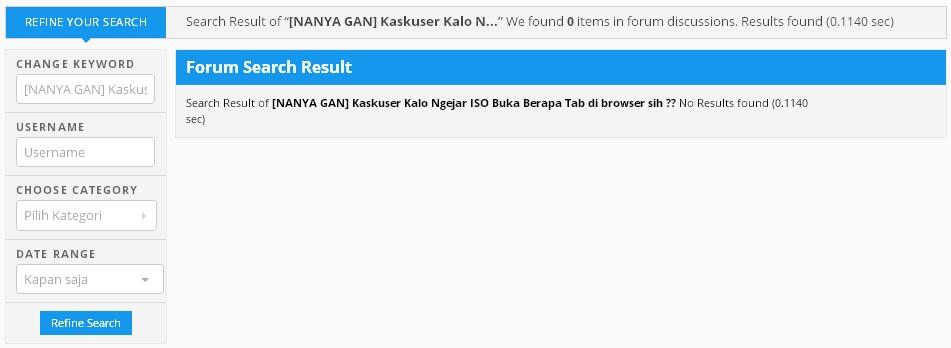 &#91;NANYA GAN&#93; Kaskuser Kalo Ngejar ISO Buka Berapa Tab di browser sih ?? 