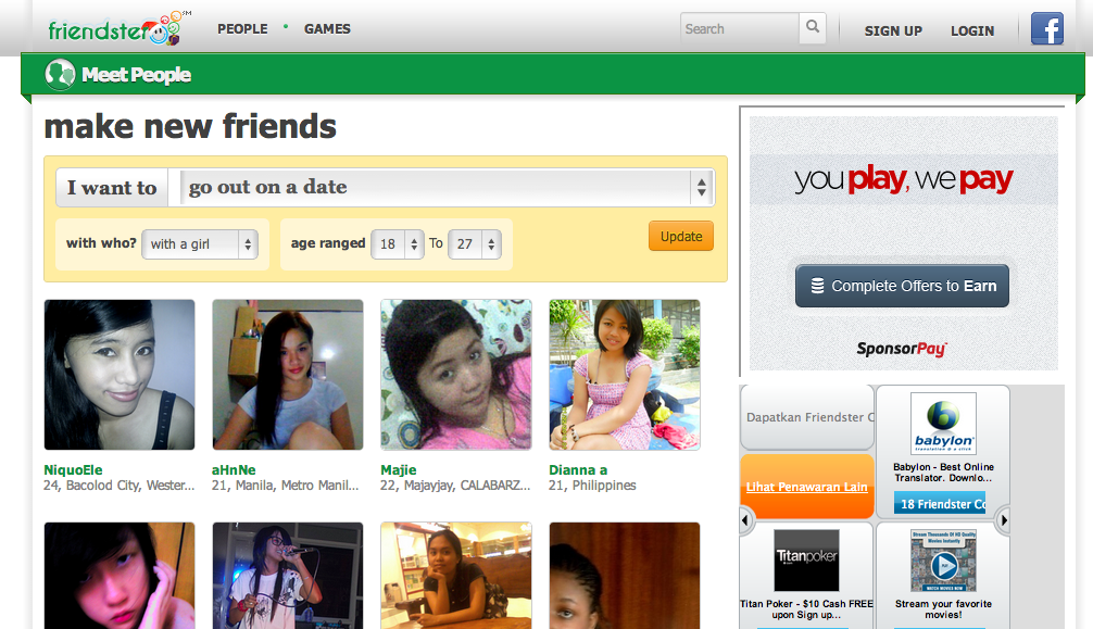 tau FRIENDSTER ?? canggihan ini daripada FACEBOOK loh ..