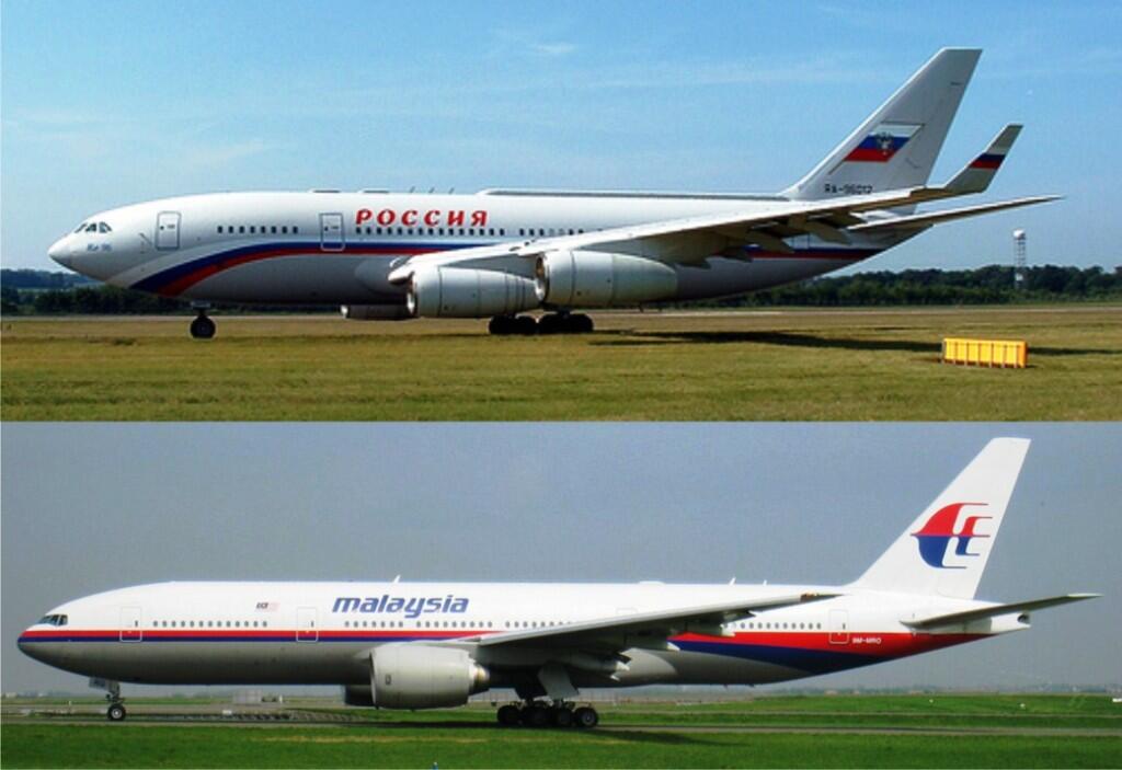 Perbandingan pesawat Malaysia Airlines MH 17 dengan Pesawat Kepresidenan Rusia