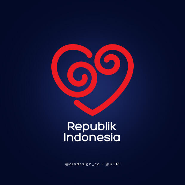 Logo HUT Ke-69 RI Versi Gaul - Kementerian Desain RI