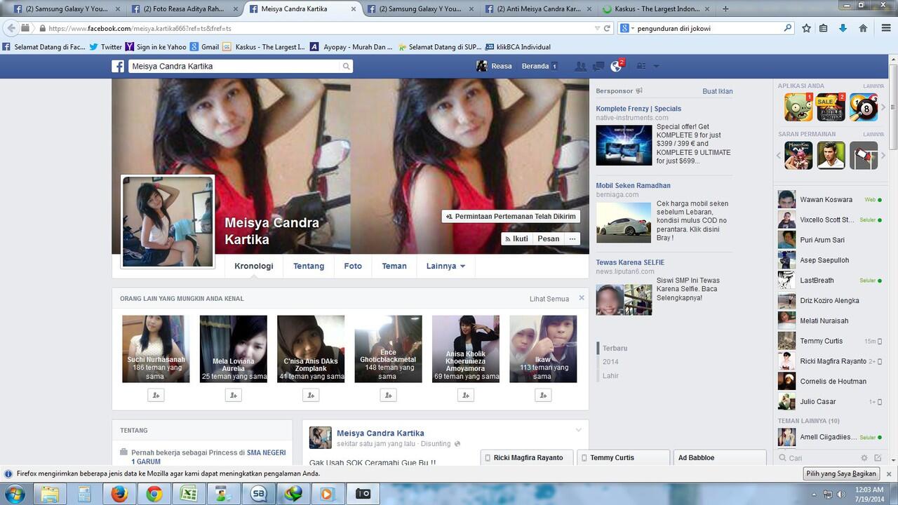 nih gan FB CEWE YANG BISA DI AJAK MAIN PLUS LINK (UDAH KEBUKTI GAN BURUAN)