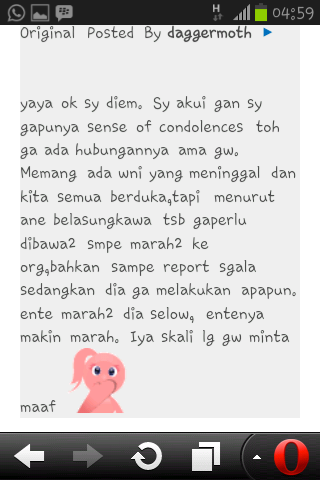 SURAT TERBUKA UNTUK PARA BOCAH ABABIL YANG GA PUNYA RASA SIMPATI !!!