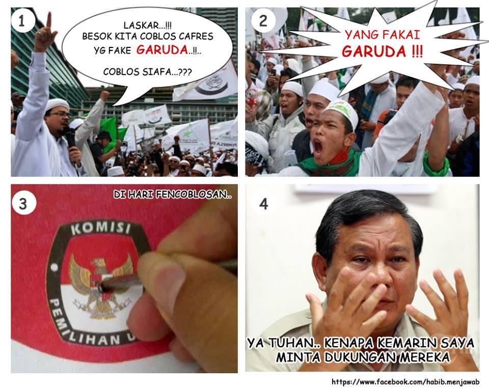 &#91;Ajaib&#93; Jokowi-JK kalahkan Prabowo-Hatta di Piyungan